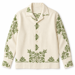 IVORY HERITAGE EMBROIDERED SHIRT